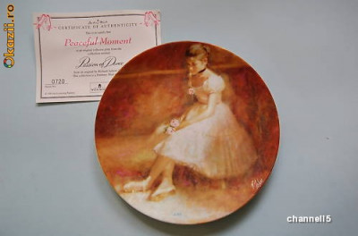 Farfurie decorativa Wedgwood Passion of Dance - Peaceful Moment foto