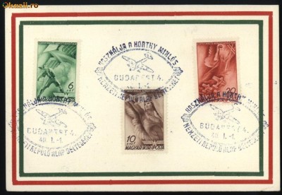 Suvenir postal Ungaria , 1940 , Aviatie foto