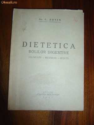 1793 Dr.C.Zosin Dietetica Boloilor Digestive foto