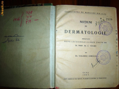 1769 Notiuni de dermatologie Dr.Valeria Cimoca foto