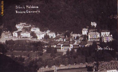 B170 Slanic Moldova Vedere generala circulata 1937 foto