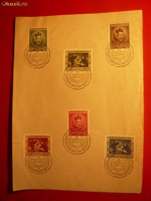 Foaie cu Seria:Aniv.300Ani Univ.Peter Pazmony cu stamp.I zi foto