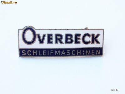 INSIGNA GERMANIA OVERBECK SCHLEIFMASCHINEN ** foto