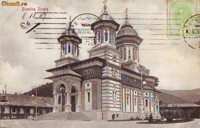 B181 Biserica din Sinaia circulata 1912 foto
