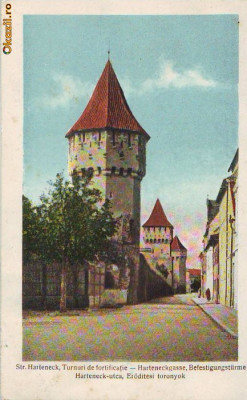 B0114 Sibiu Turnuri de fortificatie circulata1939 foto