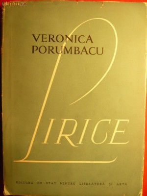 VERONICA PORUMBACU - LIRICE - Prima Ed.1957 foto