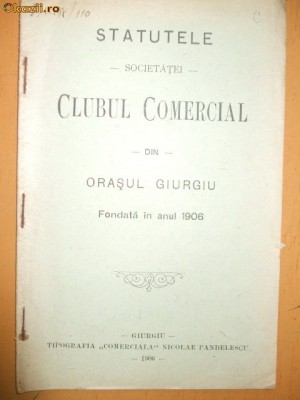 Statute Club Comercial Giurgiu 1906 foto