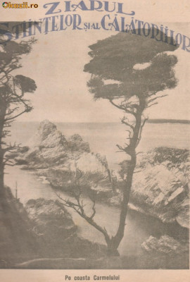 Ziarul Stiintelor si al Calatoriilor : pe coasta Carmelului 1929 foto