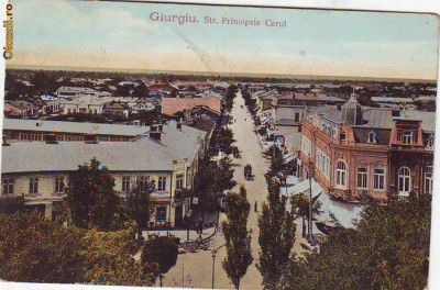 B8359 Giurgiu Str.Principele Carol circulata1916 foto