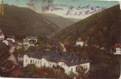 B8332 Sinaia Strada Postei circulata1911 foto