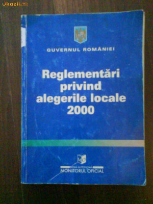 2096 Reglementari privind alegerile locale 2000 foto