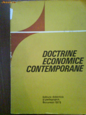 2085 Doctrine economice contemporane 1978 foto