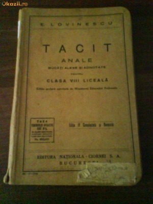 2217 TACIT E.Lovinescu foto