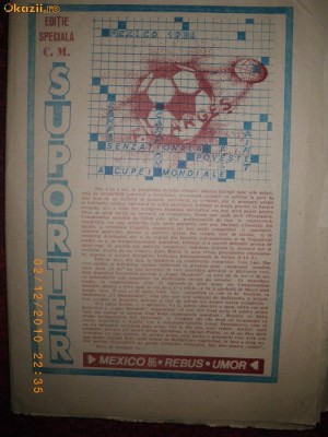 Program fotbal Suporter editie speciala CM 86 foto