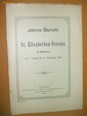 Jahres-Bericht des St. Elisabeth-Vereines 1908 foto