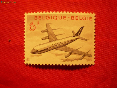 Serie- Avion-Punere in serv. Sabenei a Boeing 707 Belgia 1959 foto