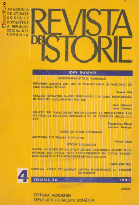 REVISTA DE ISTORIE - nr.4/1983 foto