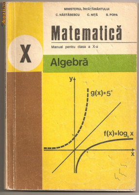 (L09) algebra ; manual pentru clasa a X -a foto
