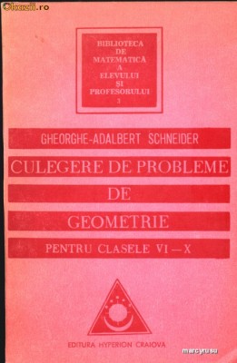 Culegere de probleme de geometrie pentru clasele VI-X foto