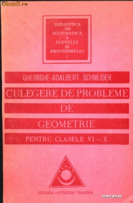 Culegere de probleme de geometrie pentru clasele VI-X foto