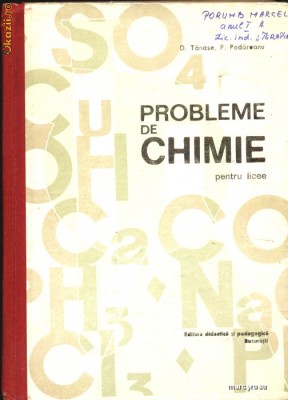 Probleme de chimie pentru licee foto