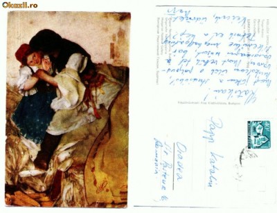 CP87 Tematica romantica -circulata foto