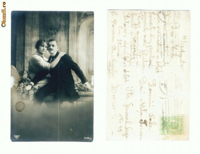 CP11 Tematica romantica -circulata 1915 foto