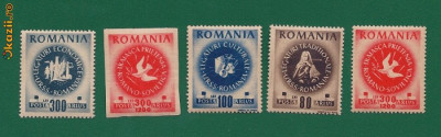 ROMANIA 1946 - CONGRESUL ARLUS - MNH - LP 202 foto