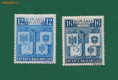 ROMANIA 1940 - INTELEGEREA BALCANICA, MNH - LP 137 foto