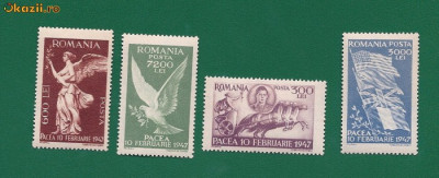 ROMANIA 1947 - PACEA - MNH - LP 208 foto