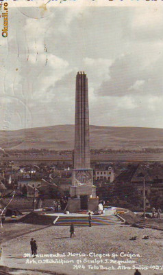 Z7086 Monumentul Horia Closca si Crisan Alba Iulia 1940 foto
