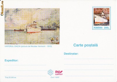 Constanta-vapoare-carte postala moderna foto