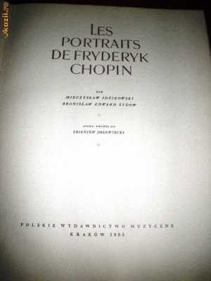 Les portraits de Fryderyk Chopin, Krakovia 1953, rara foto