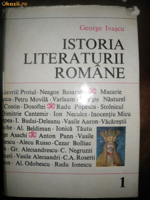 Istoria literaturii romane, de George Ivascu foto