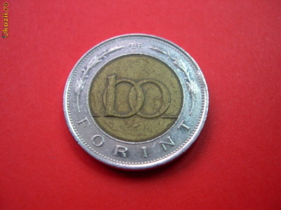 100 forint 1998 Ungaria (bimetal) foto