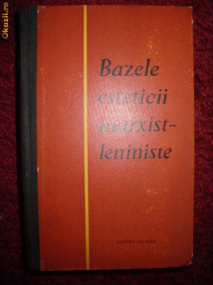 Bazele esteticii marxist-leniniste, 1961 foto