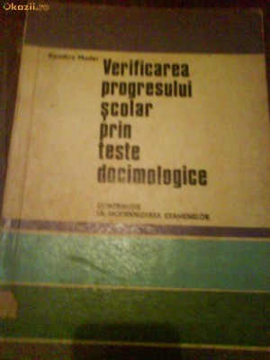 2552 Verificarea Progresului scolar prin teste docimologice foto