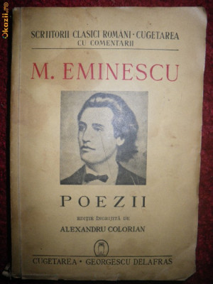 M Eminescu, Poezii, editie de A Colorian, Cugetarea foto