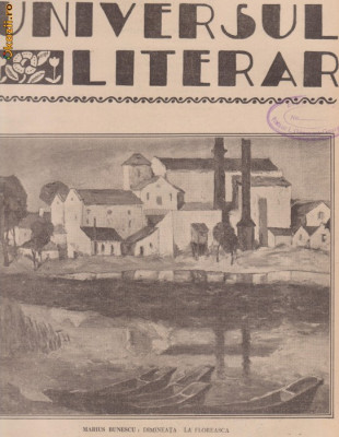 Universul Literar : M.Bunescu - Dimineata la Floreasca (1927 foto
