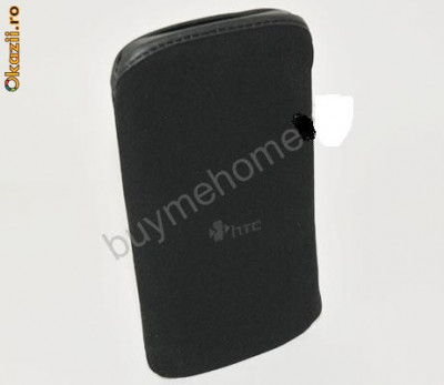 Husa HTC Desire HD Neoprene Original + stylus + folie protectie foto