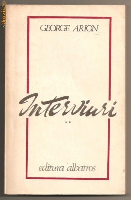 (C42) INTERVIURI, DE GEORGE ARION foto