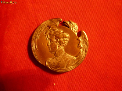 Insigna Imperiala Rusa -in medalion ,probabil, Alexandru I foto