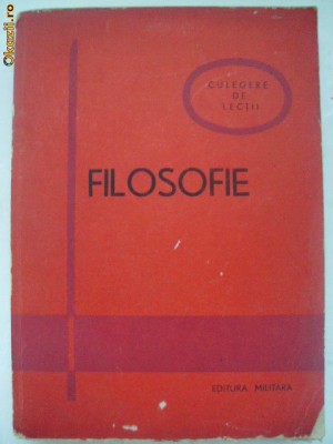 Filosofie - Culegere de lectii foto