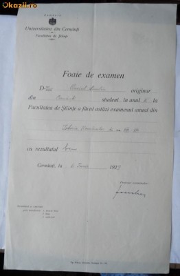 Semnatura olografa a istoricului Ion Nistor pe document , 1929 foto