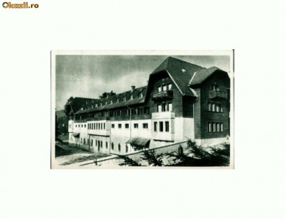 CP114-97 -Borsec -Pavilionul Central -RPR -circulata 1958 sepia foto