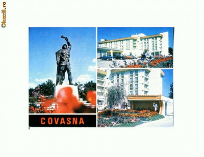 CP115-57 -Covasna: Ostasul roman; Hotel Covasna... -necirculata foto