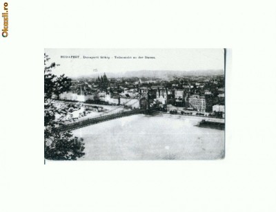 CP179-75 Budapest. Dunaparti latkep(Ungaria) -circulata 1924pod foto
