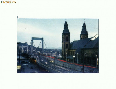CP179-95 Budapest.Erszebet-hid(Ungaria)-circulata 1967(pod) foto