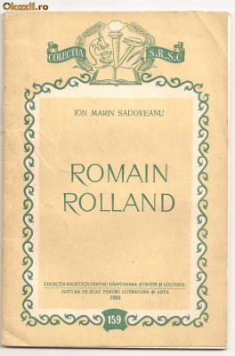 (C101) ROMAIN ROLLAND DE ION MARIN SADOVEANU foto