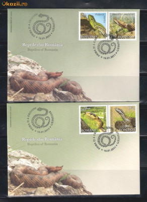 ROMANIA-2011 REPTILE DIN ROMANIA - FDC LP 1887 foto